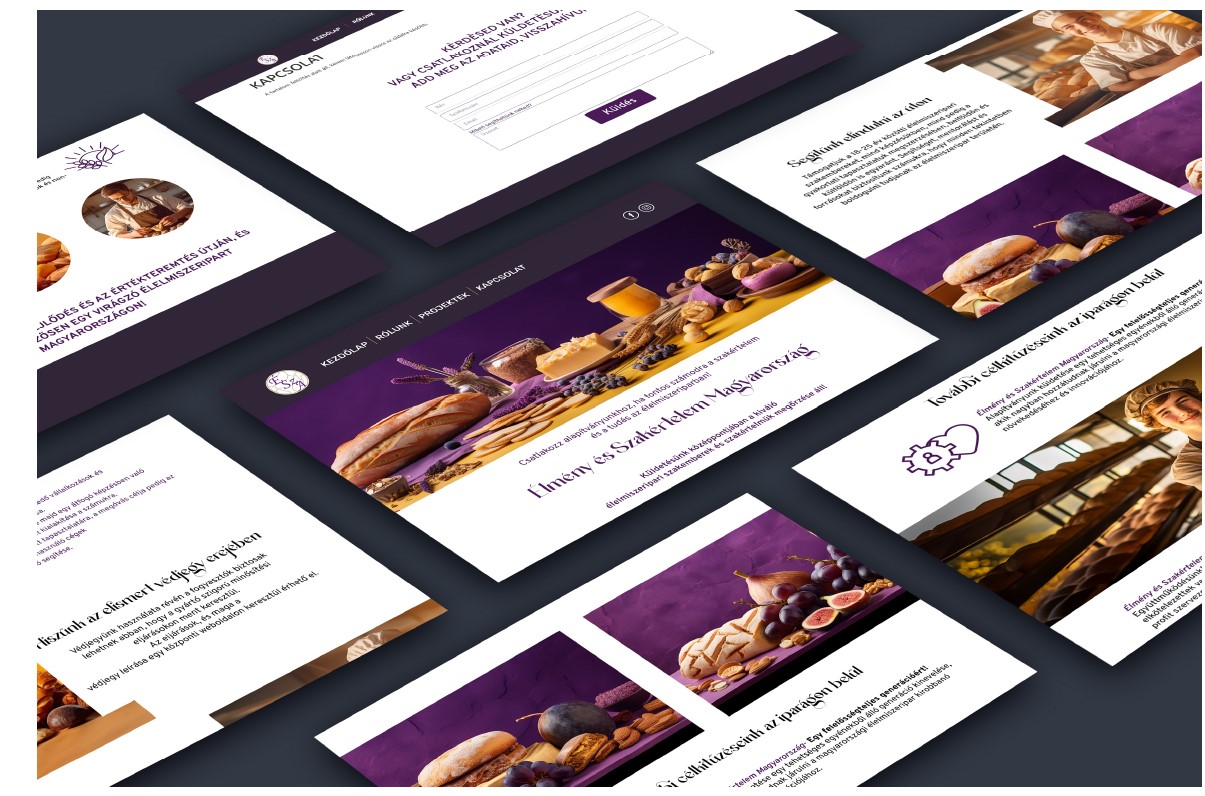 Élmény és Szakértelem Alapítvány webdesign