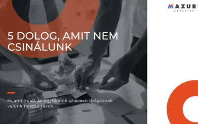 5 dolog, amit nem csinálunk